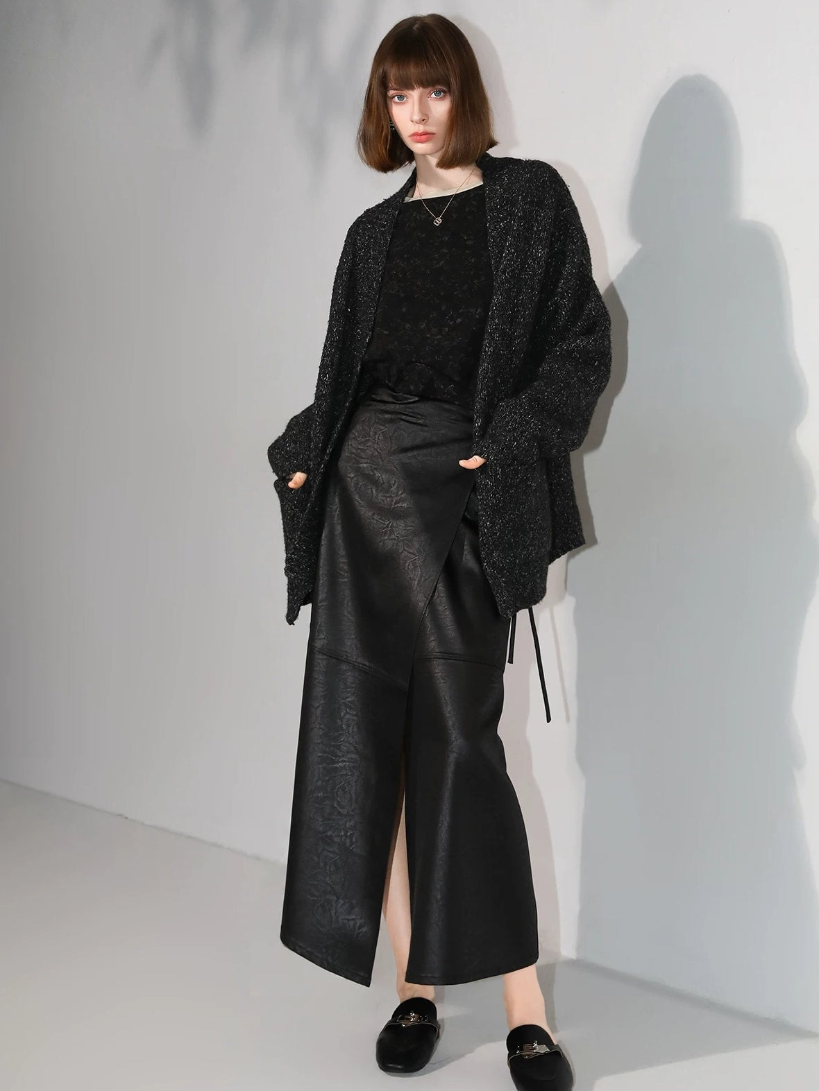 COCOBELLA Soft Lyocell Blend Contrast Trim Office Straight Fit Women Long Sleeve Shirts