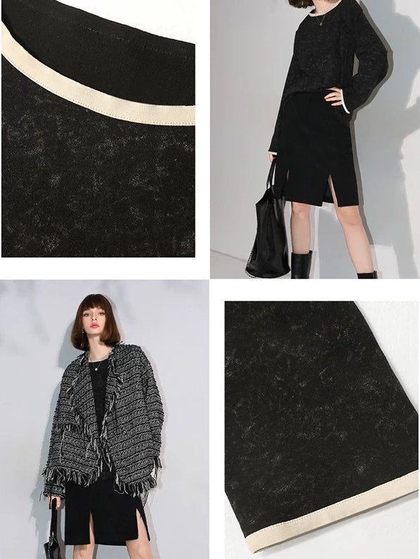 COCOBELLA Soft Lyocell Blend Contrast Trim Office Straight Fit Women Long Sleeve Shirts