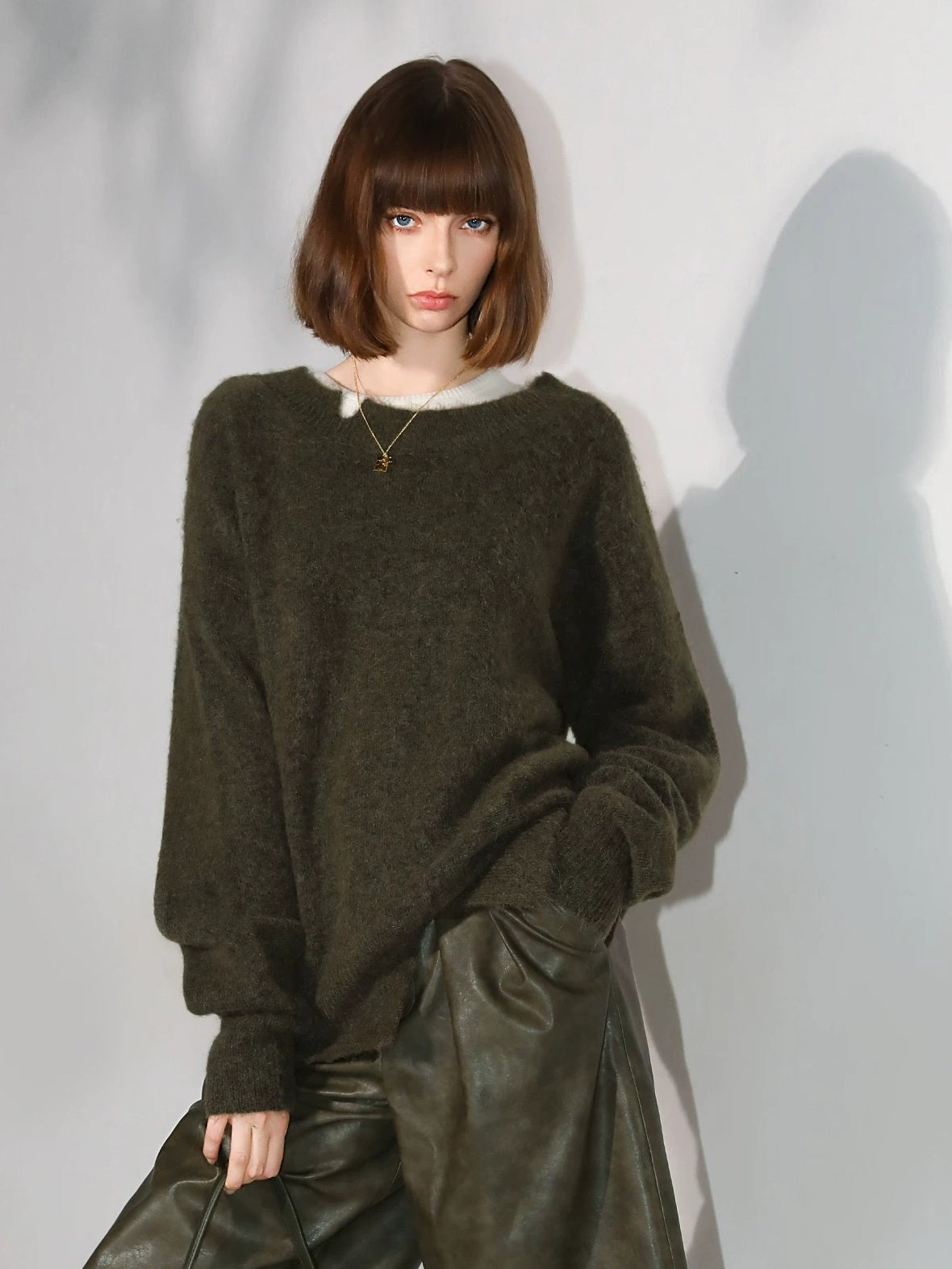 COCOBELLA Soft Nylon Blend Ribbed Straight Fit Pullover Commuter For Women Knit Sweater