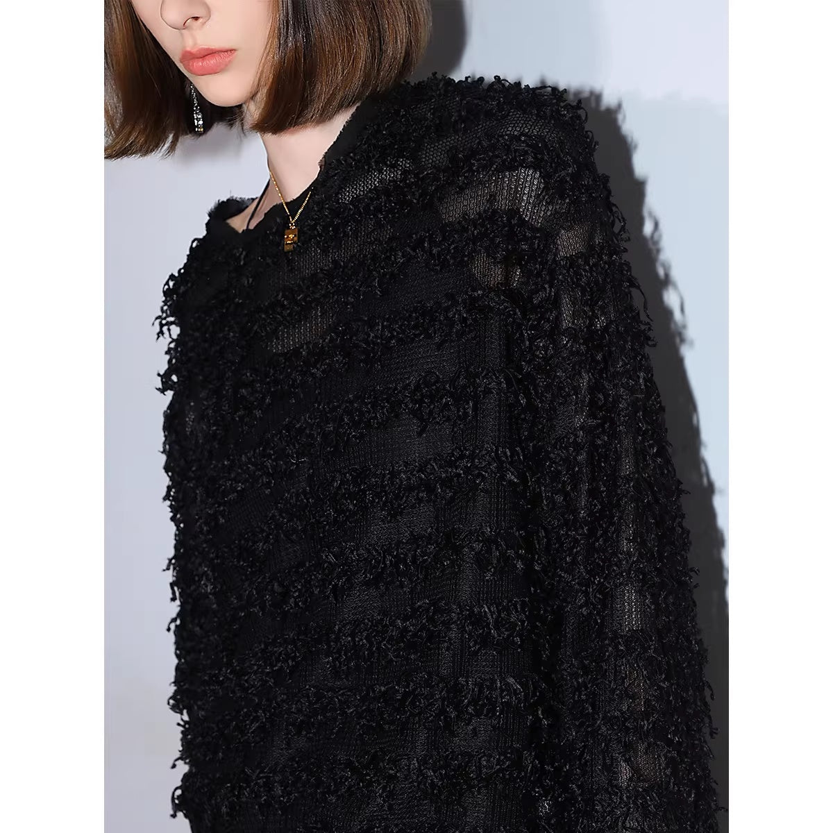 COCOBELLA_Soft_Oversized_3D_Fringe_Boucle_Inspired_Women_Bamboo_Leaf_Sweater_MISSTT