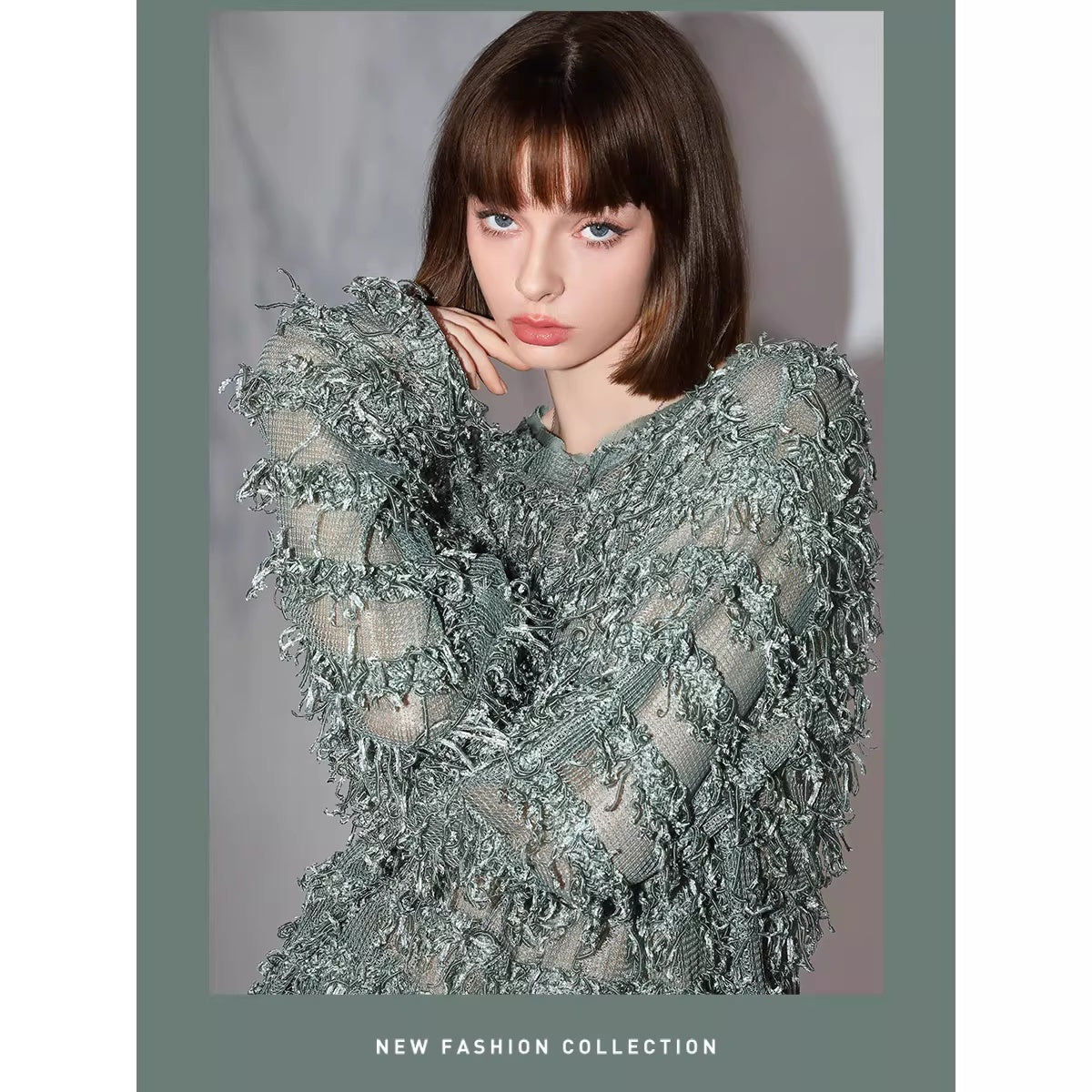 COCOBELLA_Soft_Oversized_3D_Fringe_Boucle_Inspired_Women_Bamboo_Leaf_Sweater_MISSTT