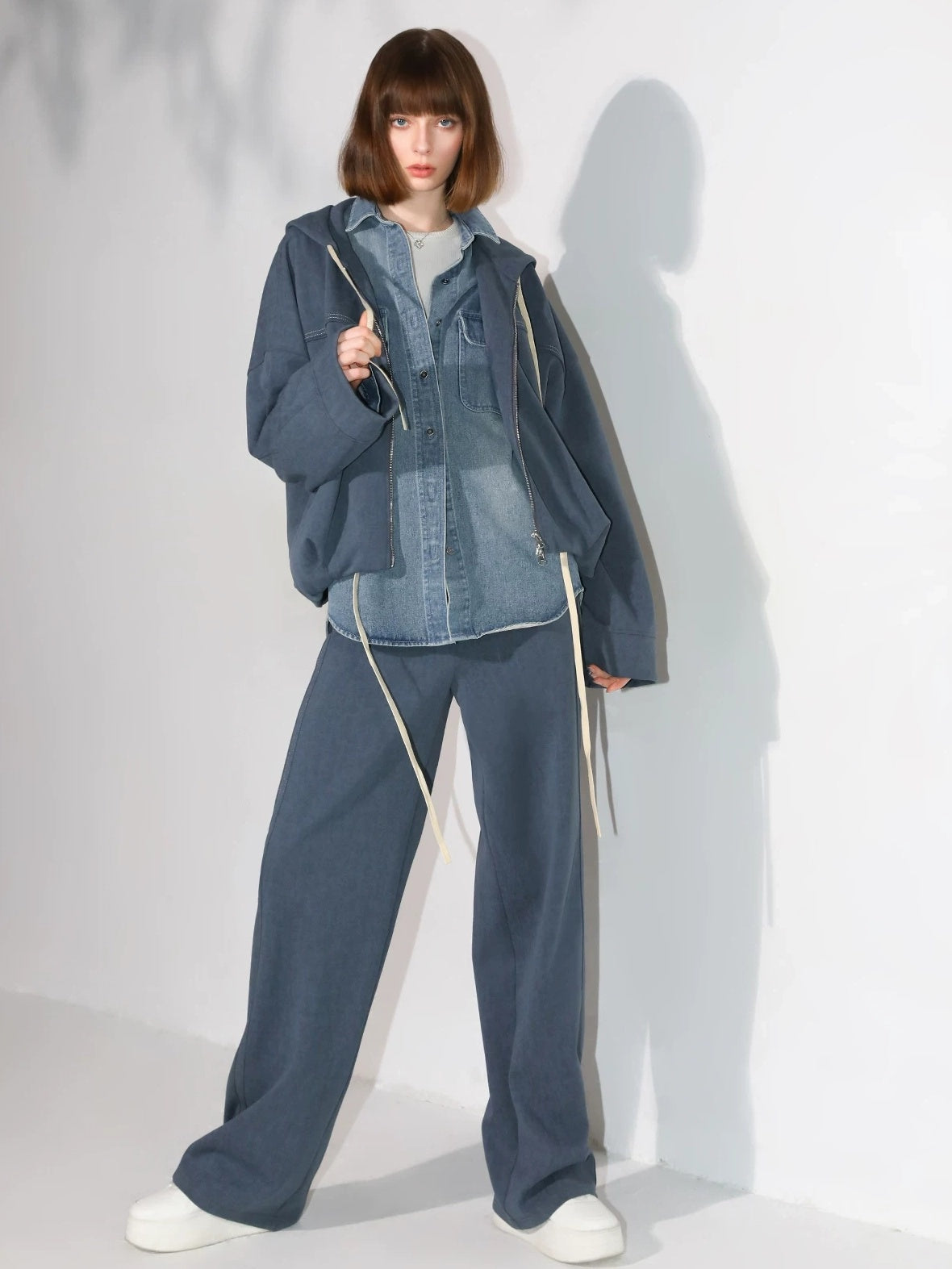 COCOBELLA Soft Poly Cotton Casual Cardigan Two Piece Workwear For Mature Women Mocha Set