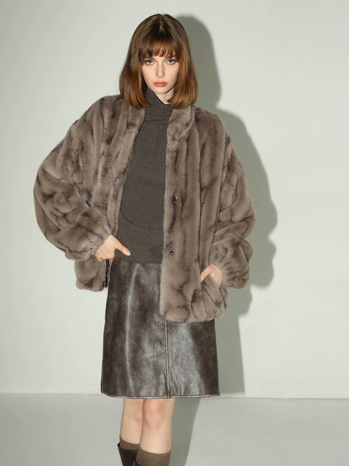 COCOBELLA Soft Pullover Loose Fit Stand Collar Long Sleeve Solid Color Athleisure Hoodies