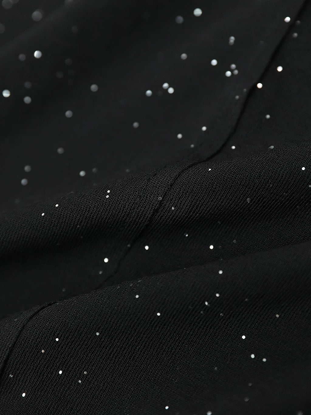 COCOBELLA Soft Sequin Minimal Commuter Loose V Neck Long Sleeve Knitted Stretch Shirts