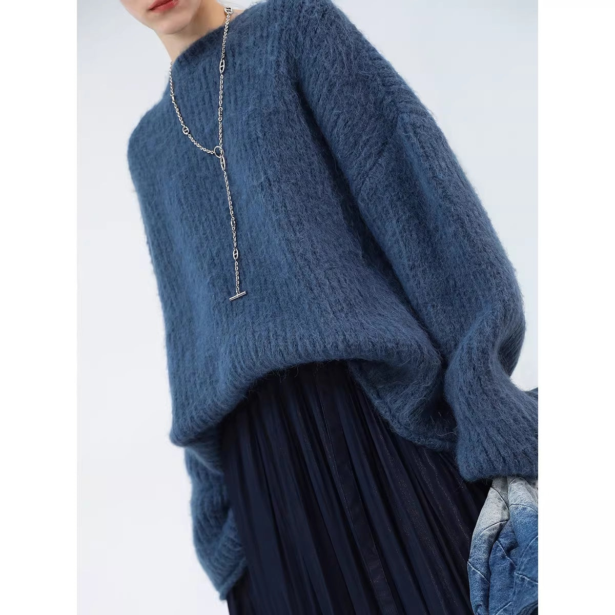 COCOBELLA_Soft_Slouchy_Vintage_Commuter_Crewneck_Women_Acrylic_Blend_Sweater_MISSTT