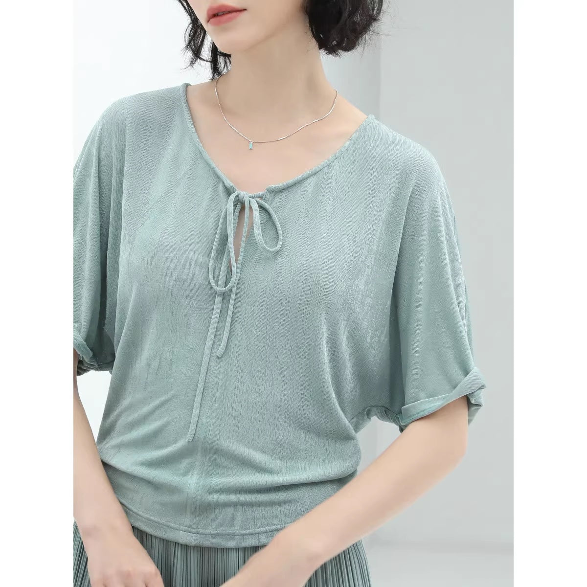 COCOBELLA_Soft_Stretch_Relaxed_Fit_Commuter_Ladylike_Short_Sleeve_Office_Casual_T-Shirts_MISSTT