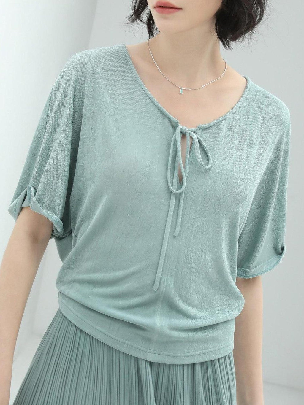 COCOBELLA Soft Stretch Relaxed Fit Commuter Ladylike Short Sleeve Office Casual T-Shirts