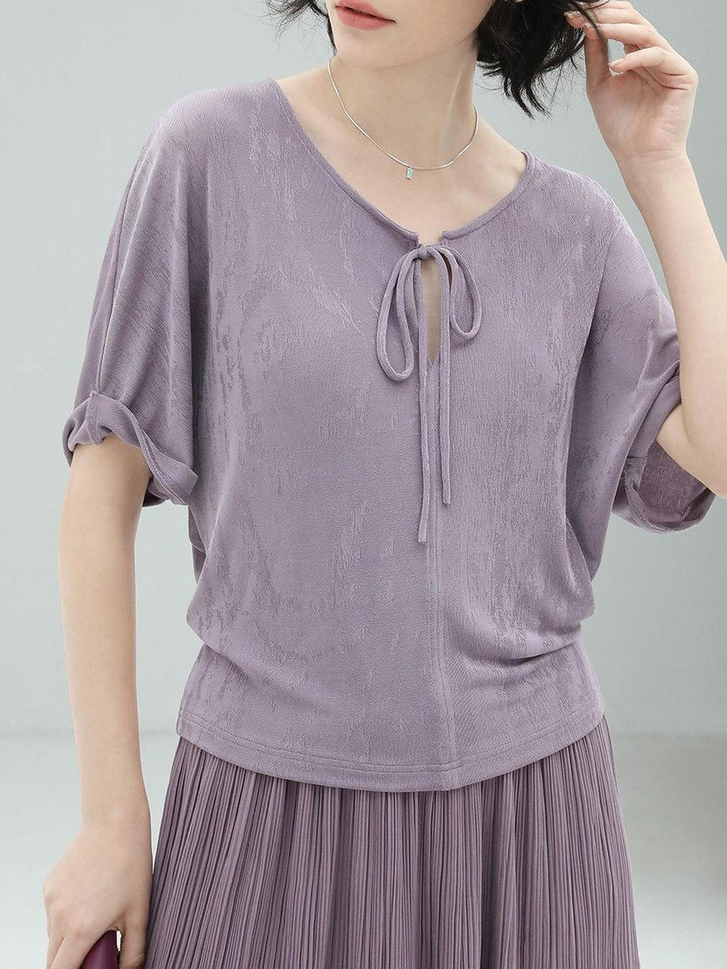 COCOBELLA Soft Stretch Relaxed Fit Commuter Ladylike Short Sleeve Office Casual T-Shirts