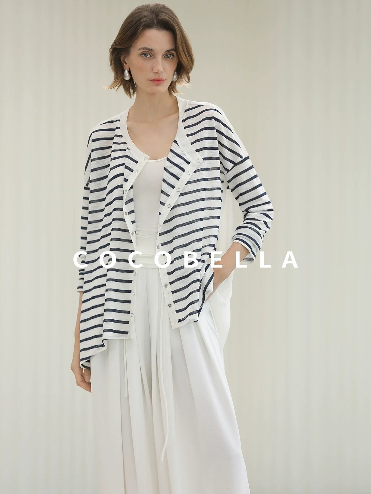 COCOBELLA Soft Stretch Viscose Slim Fit U Neck Tank Top For Work Casual Daily Women Tops