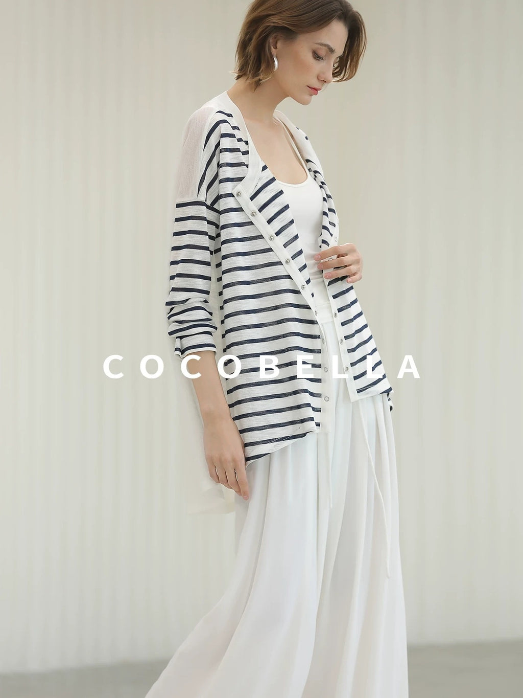 COCOBELLA Soft Stretch Viscose Slim Fit U Neck Tank Top For Work Casual Daily Women Tops