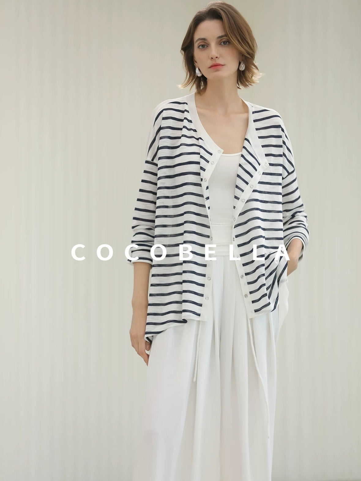 COCOBELLA Soft Stretch Viscose Slim Fit U Neck Tank Top For Work Casual Daily Women Tops