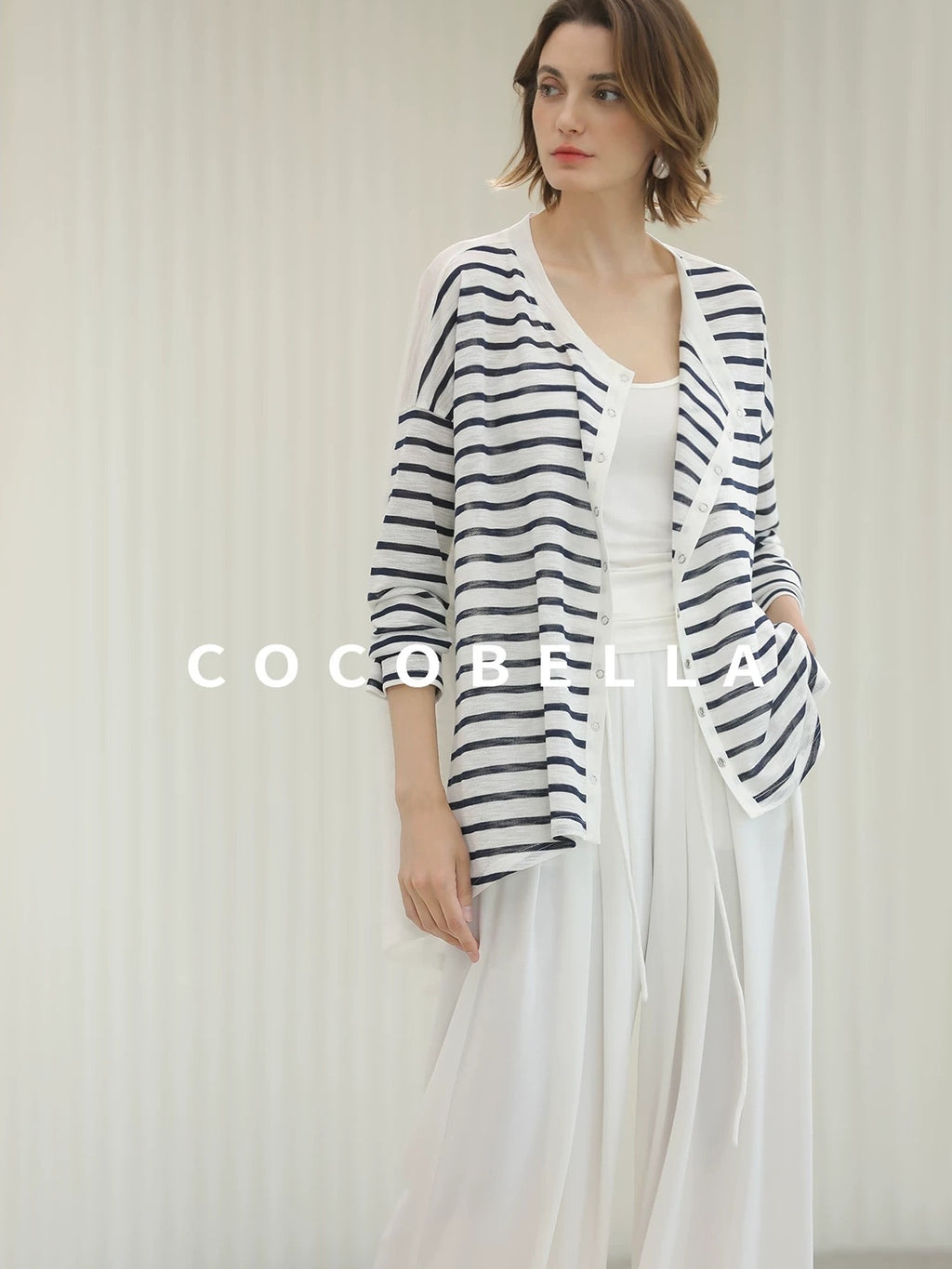 COCOBELLA Soft Stretch Viscose Slim Fit U Neck Tank Top For Work Casual Daily Women Tops