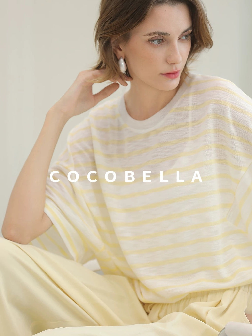 COCOBELLA Soft Stretch Viscose Slim Fit U Neck Tank Top For Work Casual Daily Women Tops