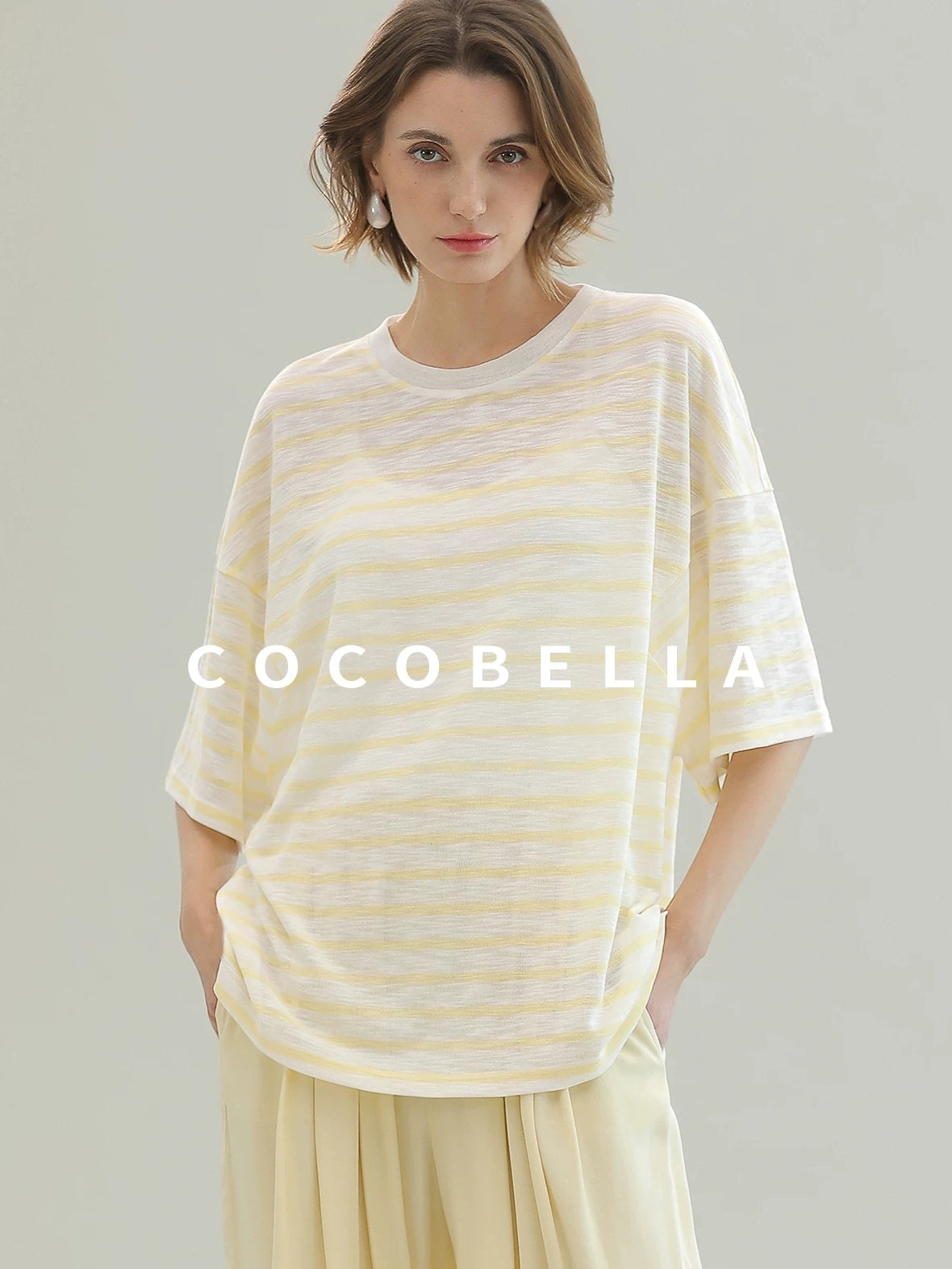 COCOBELLA Soft Stretch Viscose Slim Fit U Neck Tank Top For Work Casual Daily Women Tops