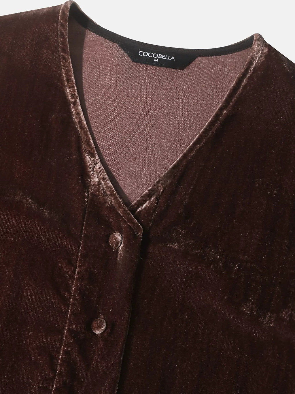 COCOBELLA Soft Viscose Amber Sheen Vintage Commuter Straight V Neck Women Office Shirts