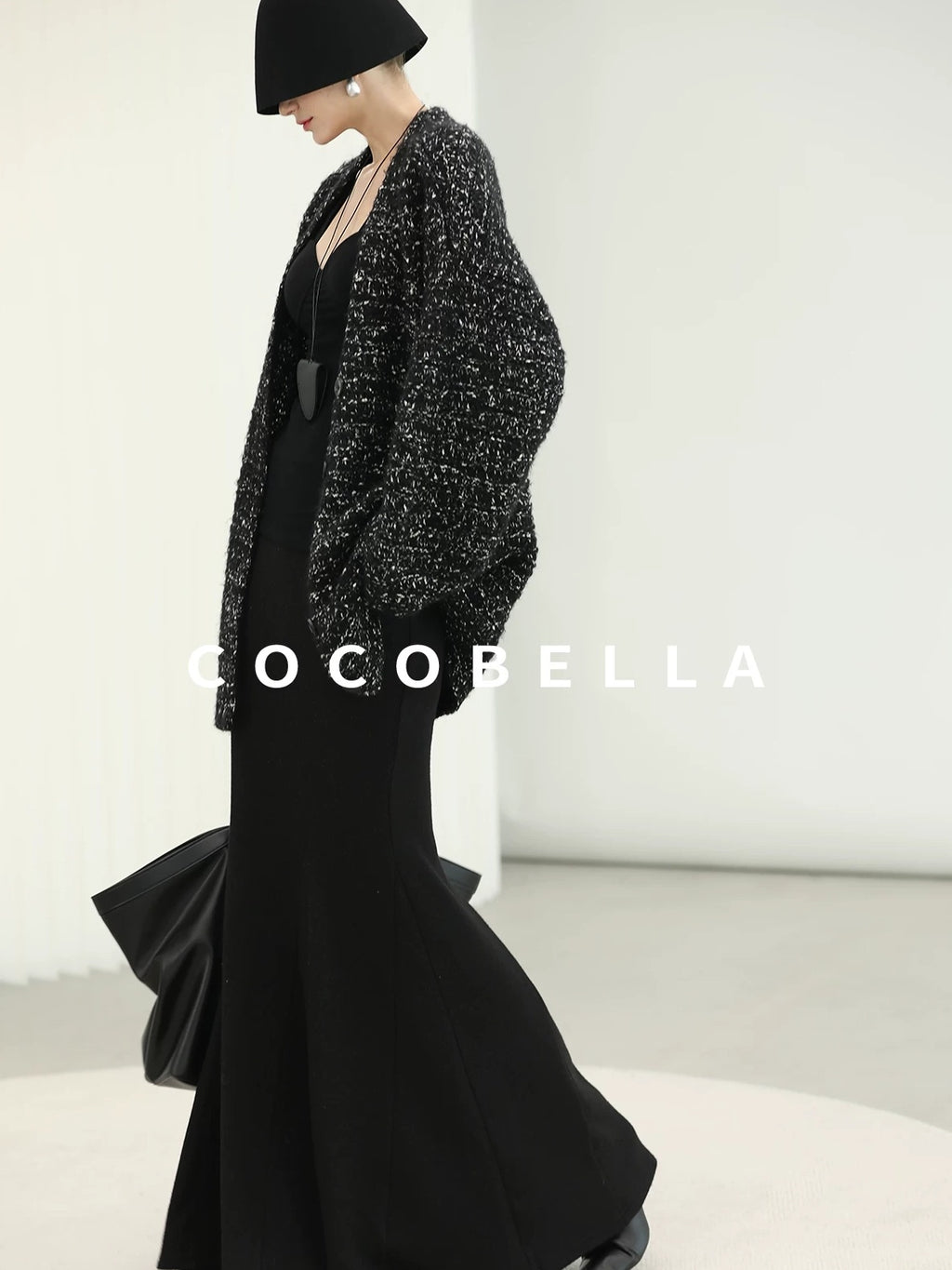 COCOBELLA Soft Viscose Anti Static Elegant Slim V Neck Long Sleeve Women Knit Shirts