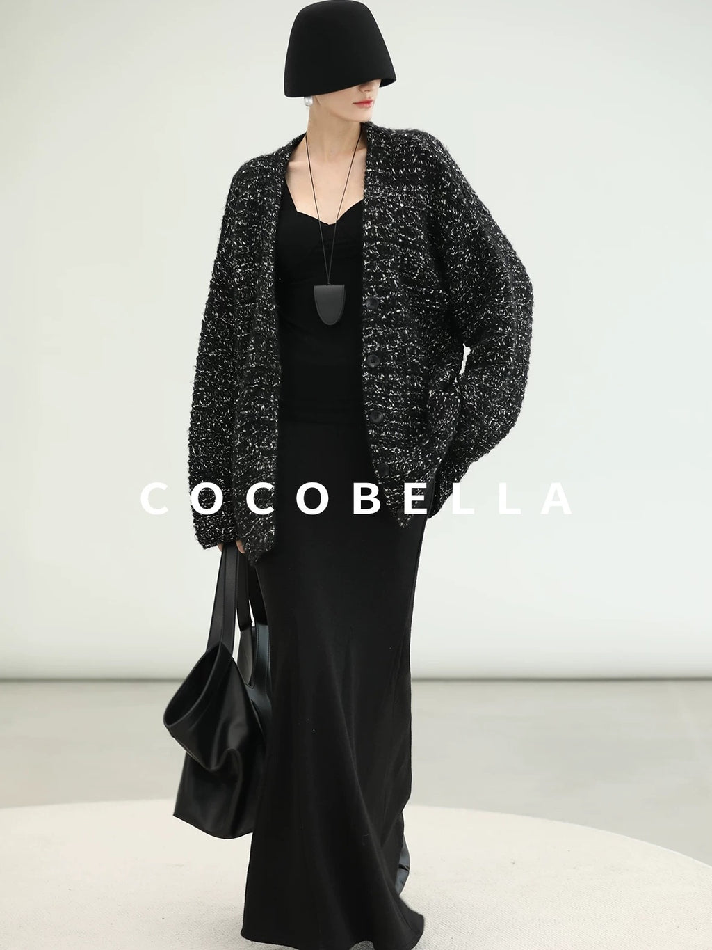 COCOBELLA Soft Viscose Anti Static Elegant Slim V Neck Long Sleeve Women Knit Shirts