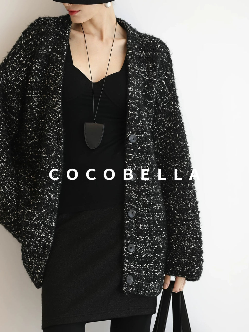 COCOBELLA Soft Viscose Anti Static Elegant Slim V Neck Long Sleeve Women Knit Shirts