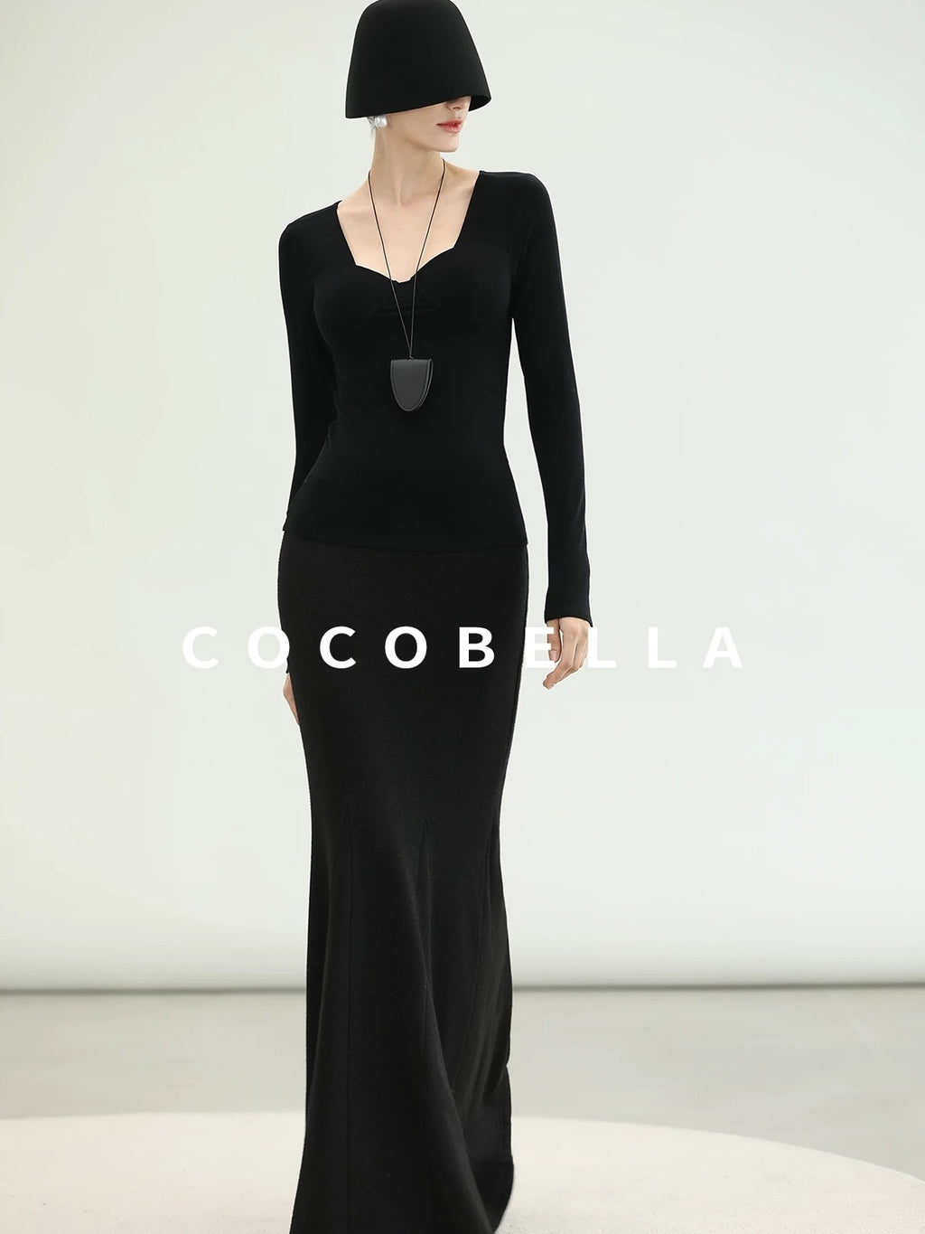 COCOBELLA Soft Viscose Anti Static Elegant Slim V Neck Long Sleeve Women Knit Shirts