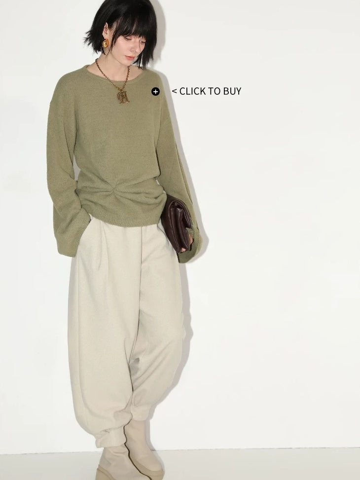 COCOBELLA Soft Viscose Blend Comfort Streetwear Lantern Tapered Women Jogger Style Pants