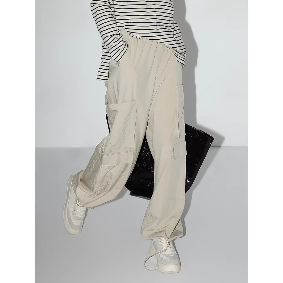 COCOBELLA_Soft_Viscose_Nylon_Blend_Pocket_Cargo_Wide_Leg_Natural_Waist_Women_Khaki_Pants_MISSTT