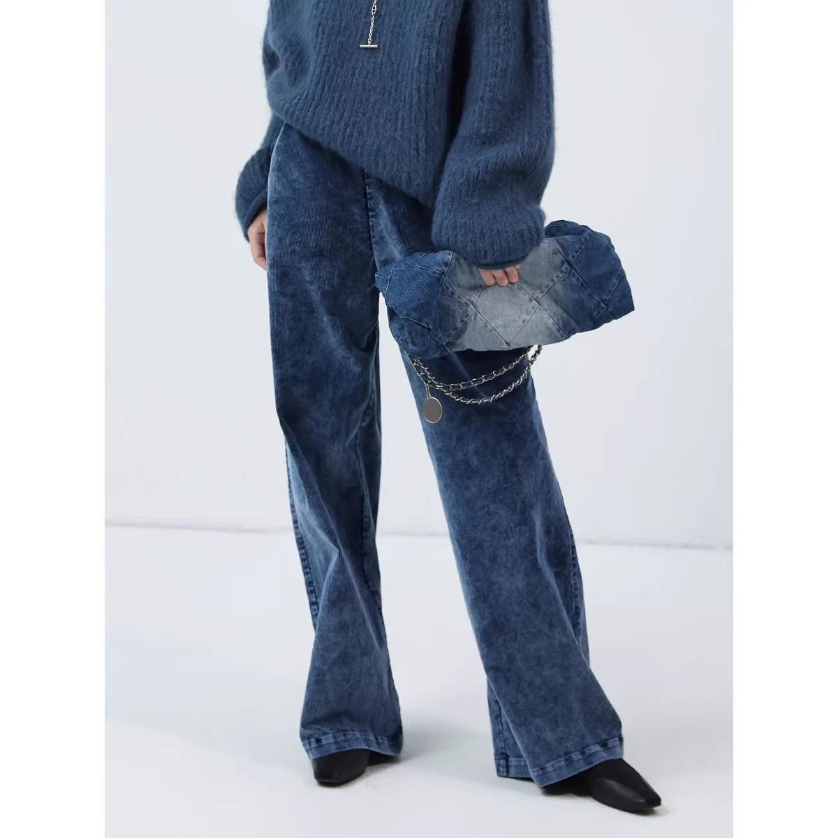 COCOBELLA_Soft_Washed_Cotton_Wide_Leg_Elastic_Waist_Vintage_Work_Women_Denim_Blue_Pants_MISSTT