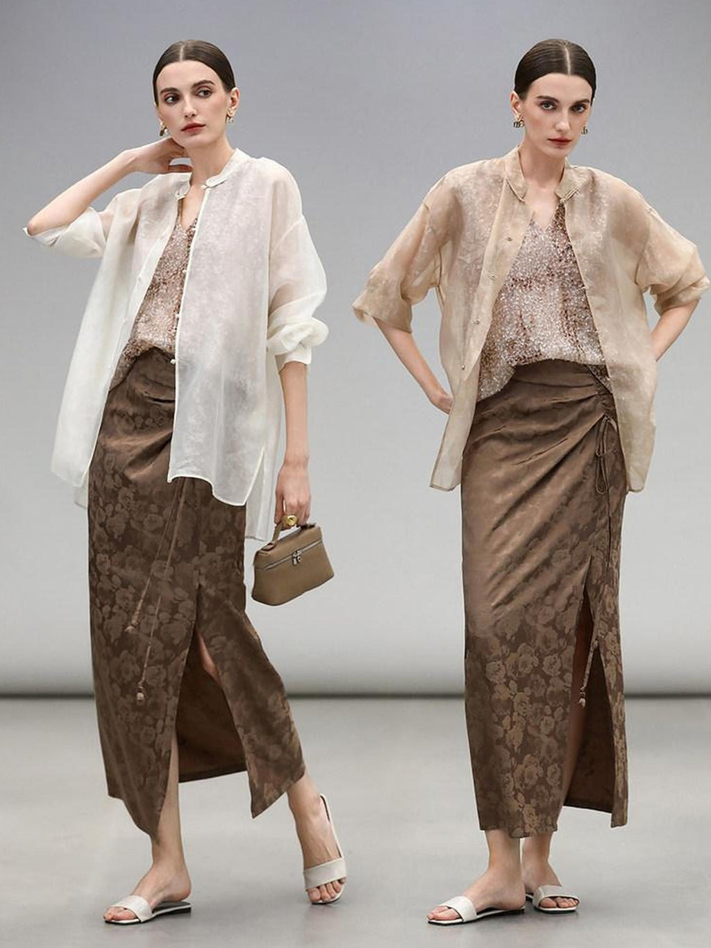 COCOBELLA Sparkling Sequin Lightweight Straight Cut V Neck Sleeveless Women Blouse Shirts