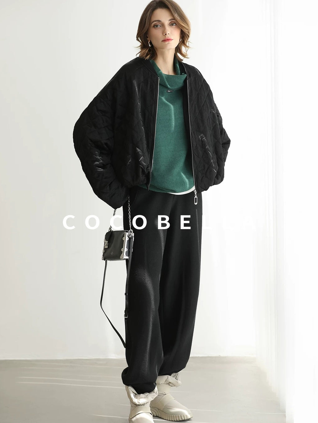 COCOBELLA Stretch Knit Jogger Natural Waist Minimal Commuter Women Solid Pants