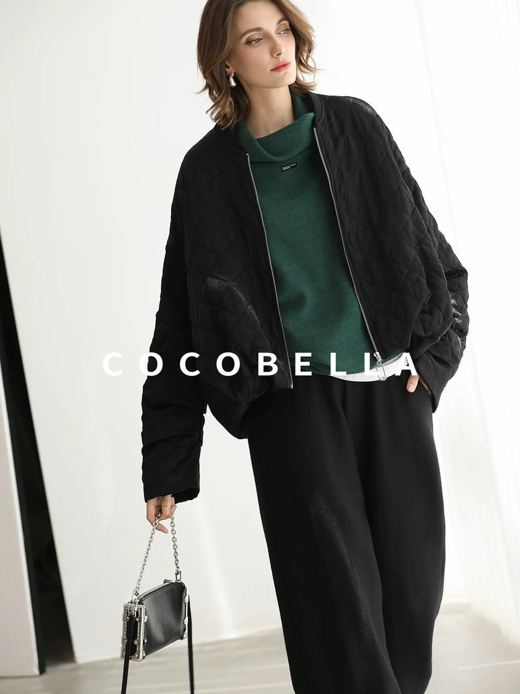 COCOBELLA Stretch Knit Jogger Natural Waist Minimal Commuter Women Solid Pants