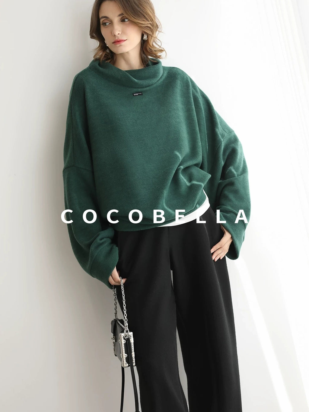 COCOBELLA Stretch Knit Jogger Natural Waist Minimal Commuter Women Solid Pants