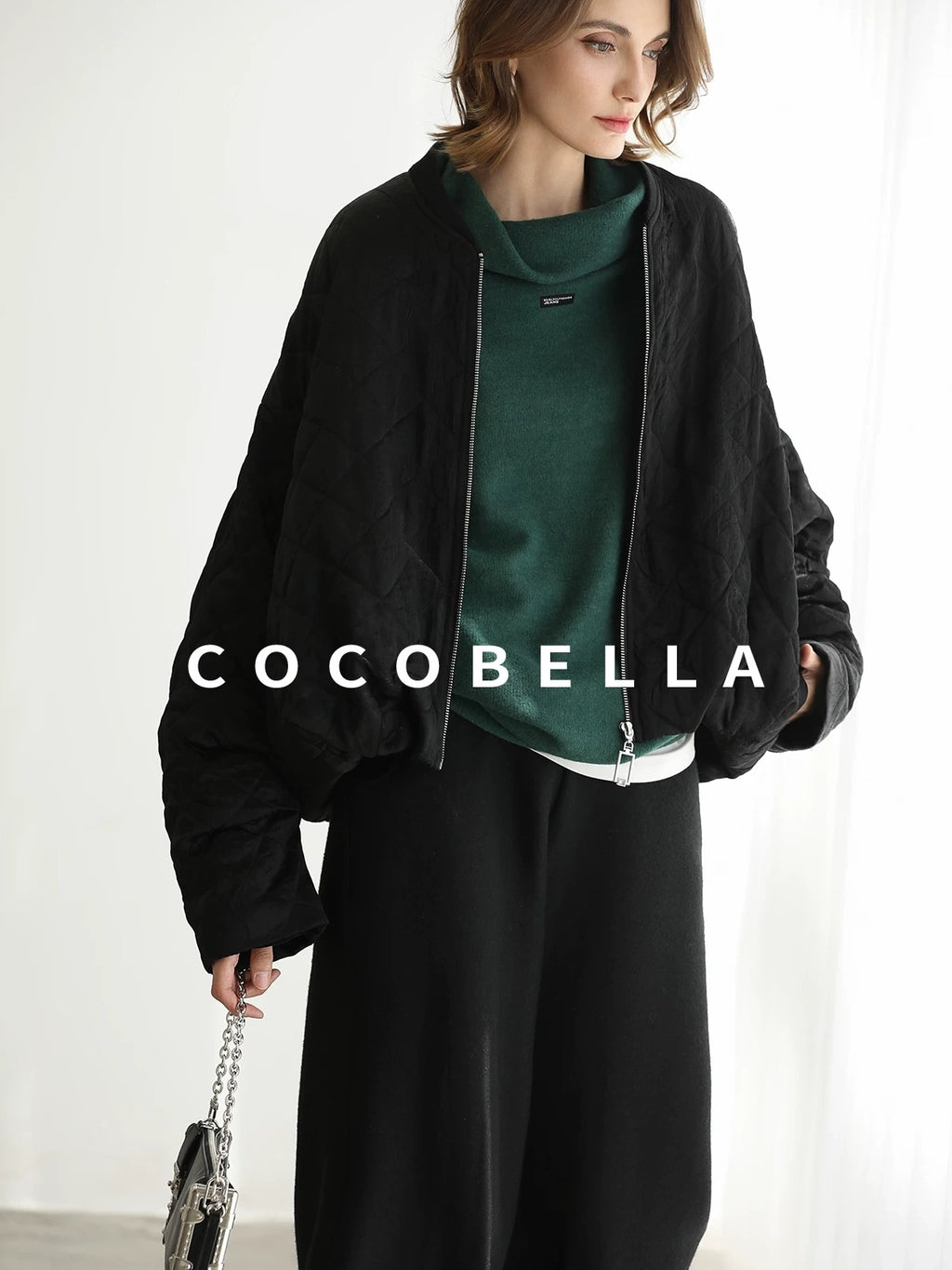 COCOBELLA Stretch Knit Jogger Natural Waist Minimal Commuter Women Solid Pants