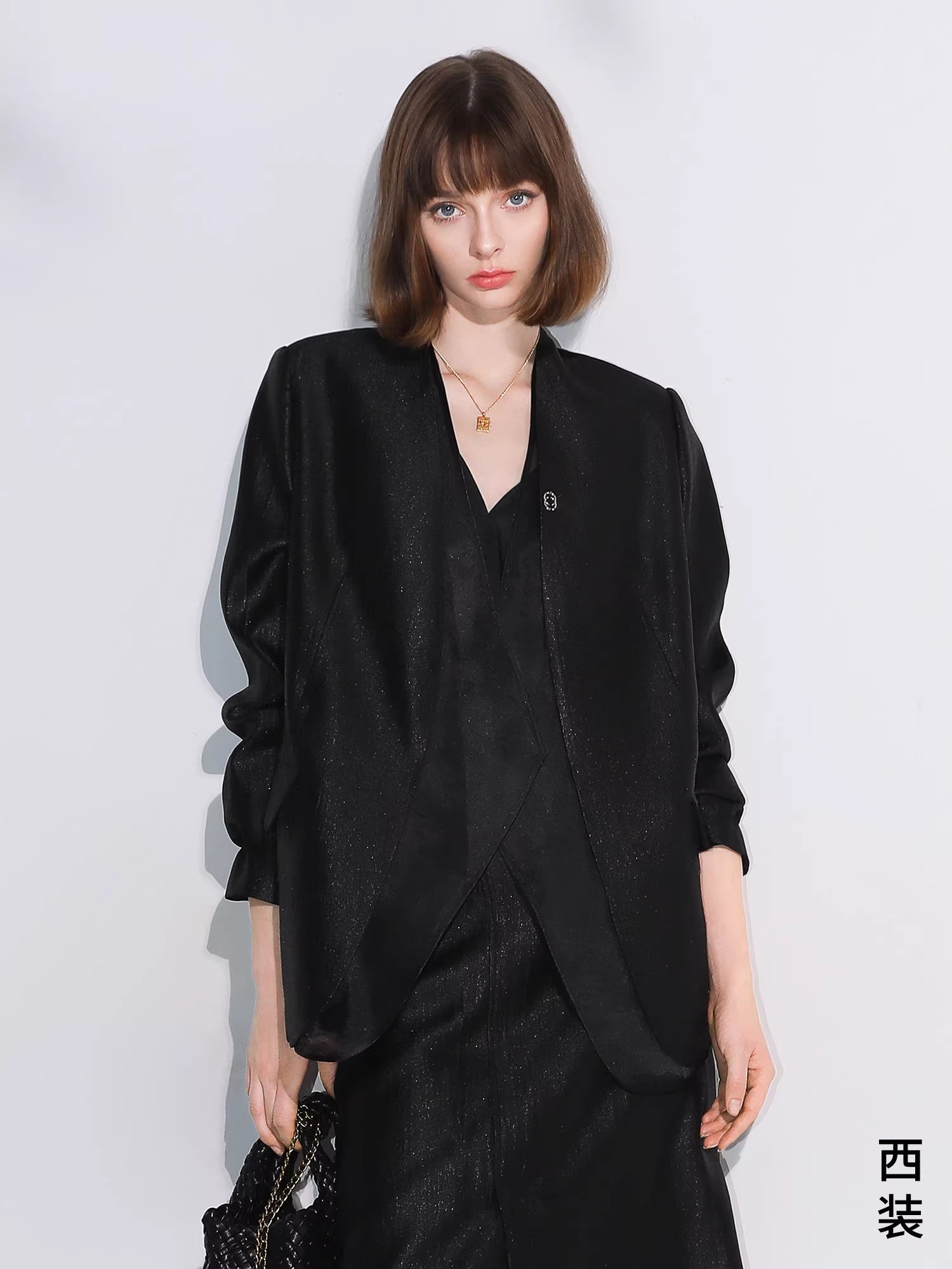 COCOBELLA_Structured_Straight_Cut_Patchwork_Mesh_Pocket_Office_Women_Tailored_Blazers_MISSTT