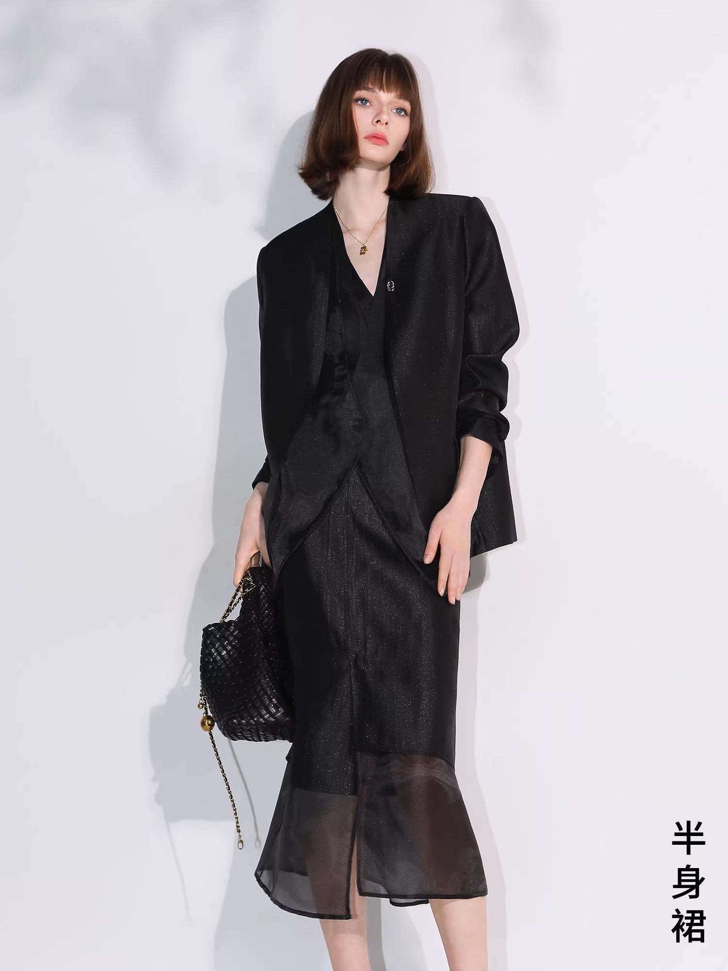 COCOBELLA_Structured_Straight_Cut_Patchwork_Mesh_Pocket_Office_Women_Tailored_Blazers_MISSTT