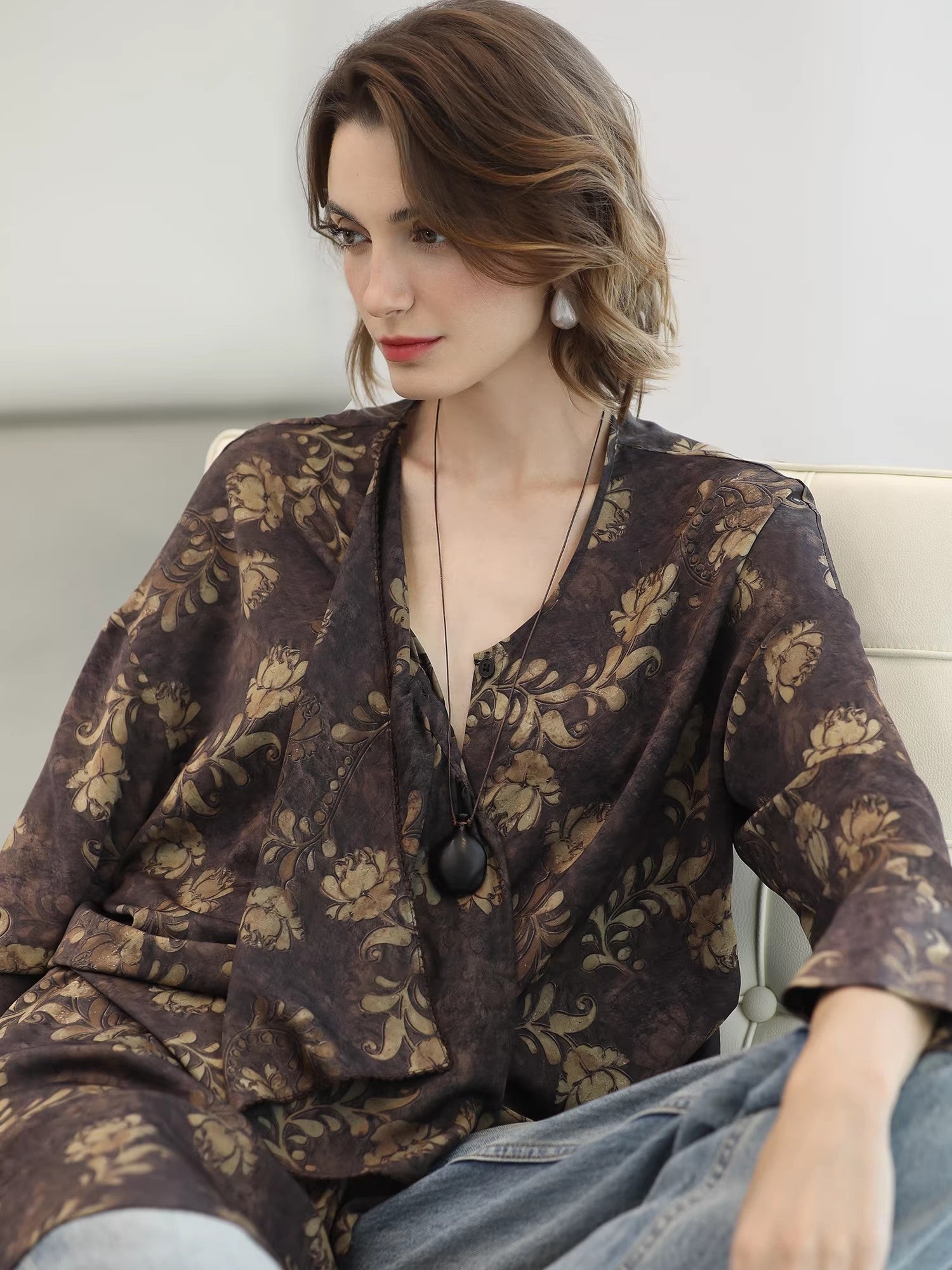 COCOBELLA_Sun_Protection_Elegant_Loose_Asymmetric_Floral_Ruffle_Women_Long_Sleeve_Shirts_MISSTT