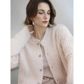 COCOBELLA_Sweet_Button_Cardigan_Straight_Fit_Round_Neck_Women_Cloud_Pink_Sweater_MISSTT
