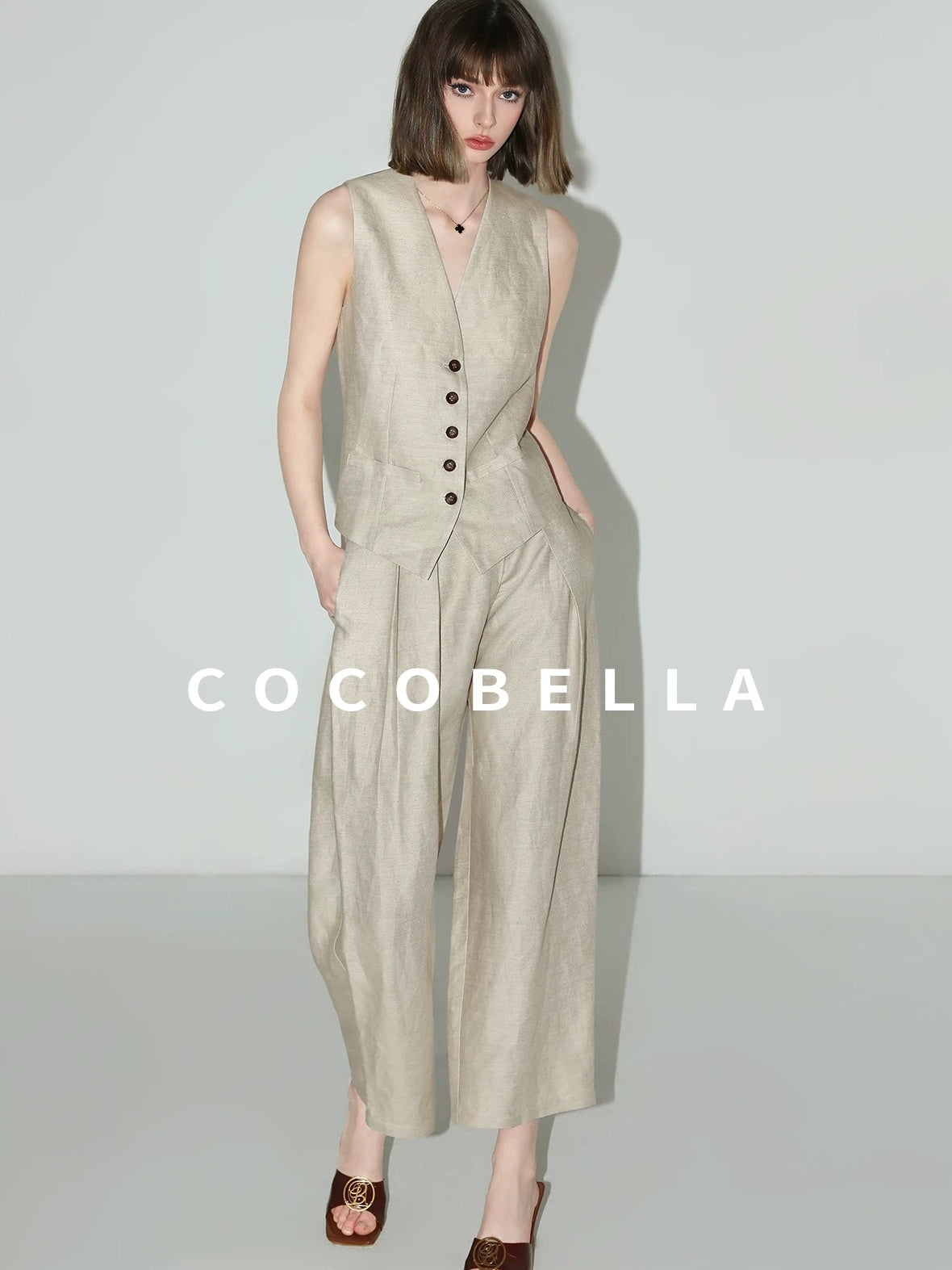 COCOBELLA Tailored Two Piece Workwear Suit Slim Fit Women Office Blazer Jacket Blazers