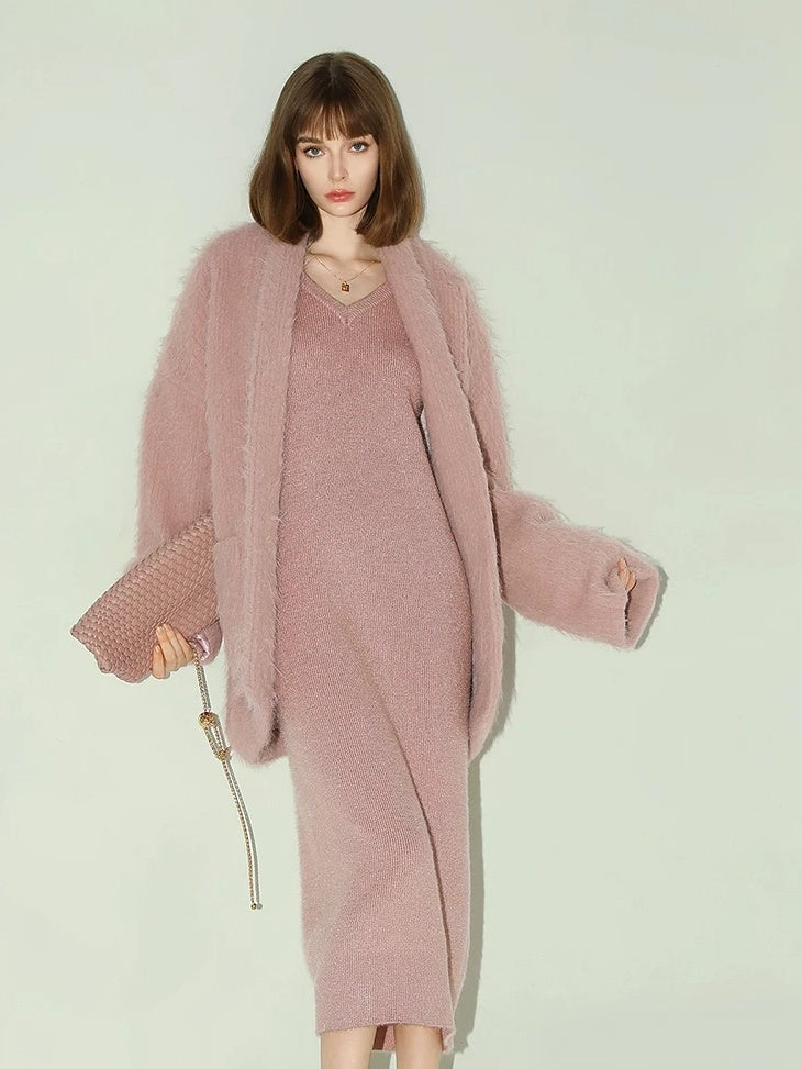 COCOBELLA Thick British Commuter Notched Collar Pocket Women Solid Polyester Coats