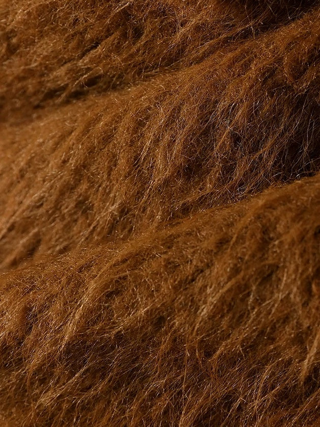 COCOBELLA Thick British Commuter Notched Collar Pocket Women Solid Polyester Coats