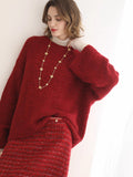 COCOBELLA_Thick_Cozy_Knit_Loose_Fit_Office_Round_Neck_For_Women_Cherry_Red_Sweater_MISSTT