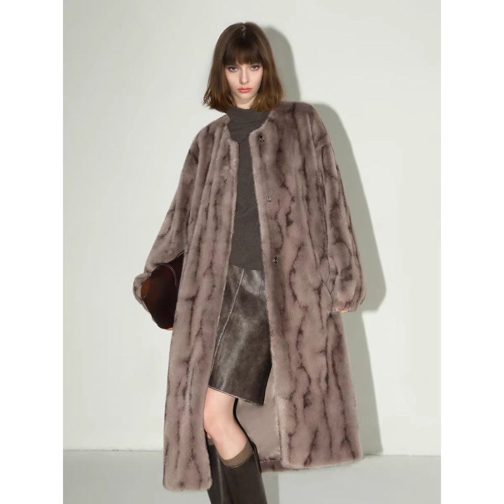 COCOBELLA_Thick_Faux_Fur_Longline_Loose_Fit_Round_Neck_Office_Ladies_Mink_Coats_MISSTT
