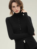 COCOBELLA_Ultra_Soft_Minimalist_Slim_High_Neck_Button_Long_Sleeve_Work_Women_T-Shirts_MISSTT