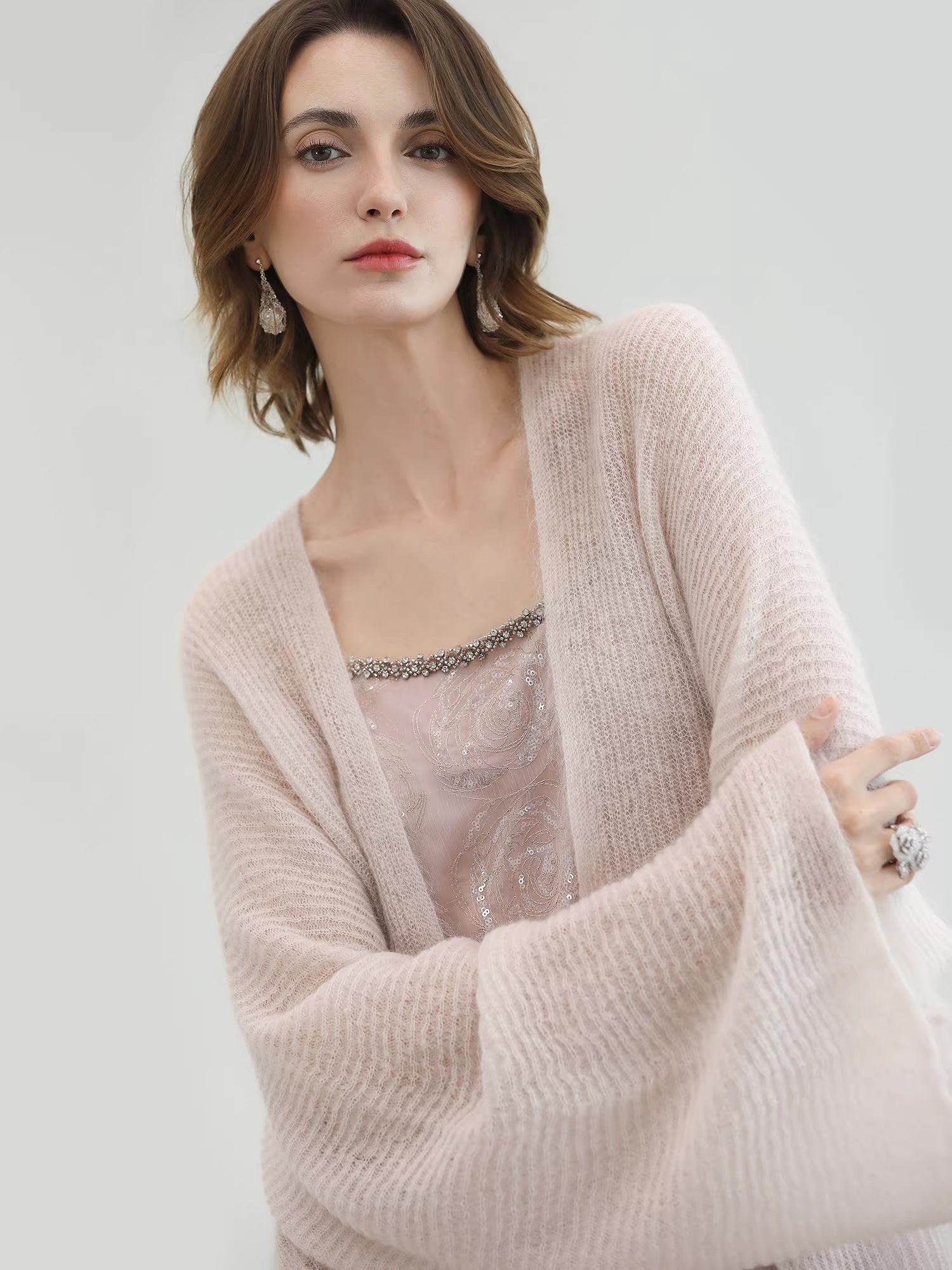 COCOBELLA_Ultra_Soft_Mohair_Wool_Blend_Loose_Shawl_Batwing_Cardigan_Womens_Street_Sweater_MISSTT