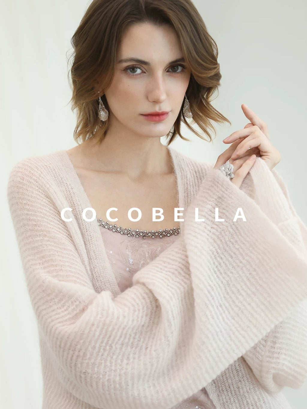 COCOBELLA Ultra Soft Mohair Wool Blend Loose Shawl Batwing Cardigan Womens Street Sweater