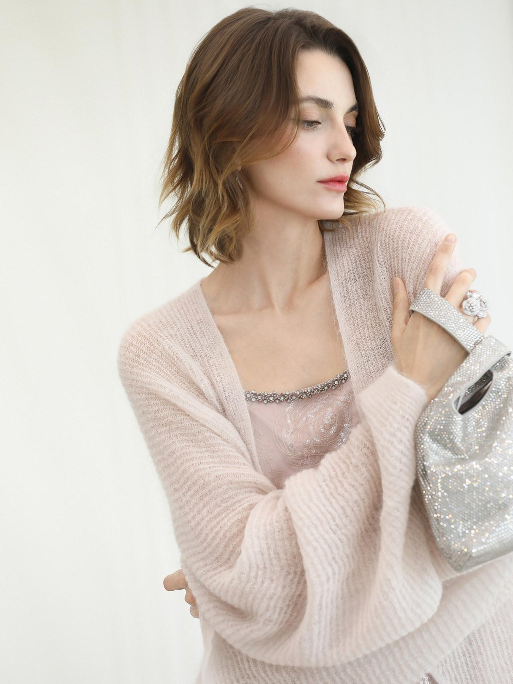 COCOBELLA Ultra Soft Mohair Wool Blend Loose Shawl Batwing Cardigan Womens Street Sweater