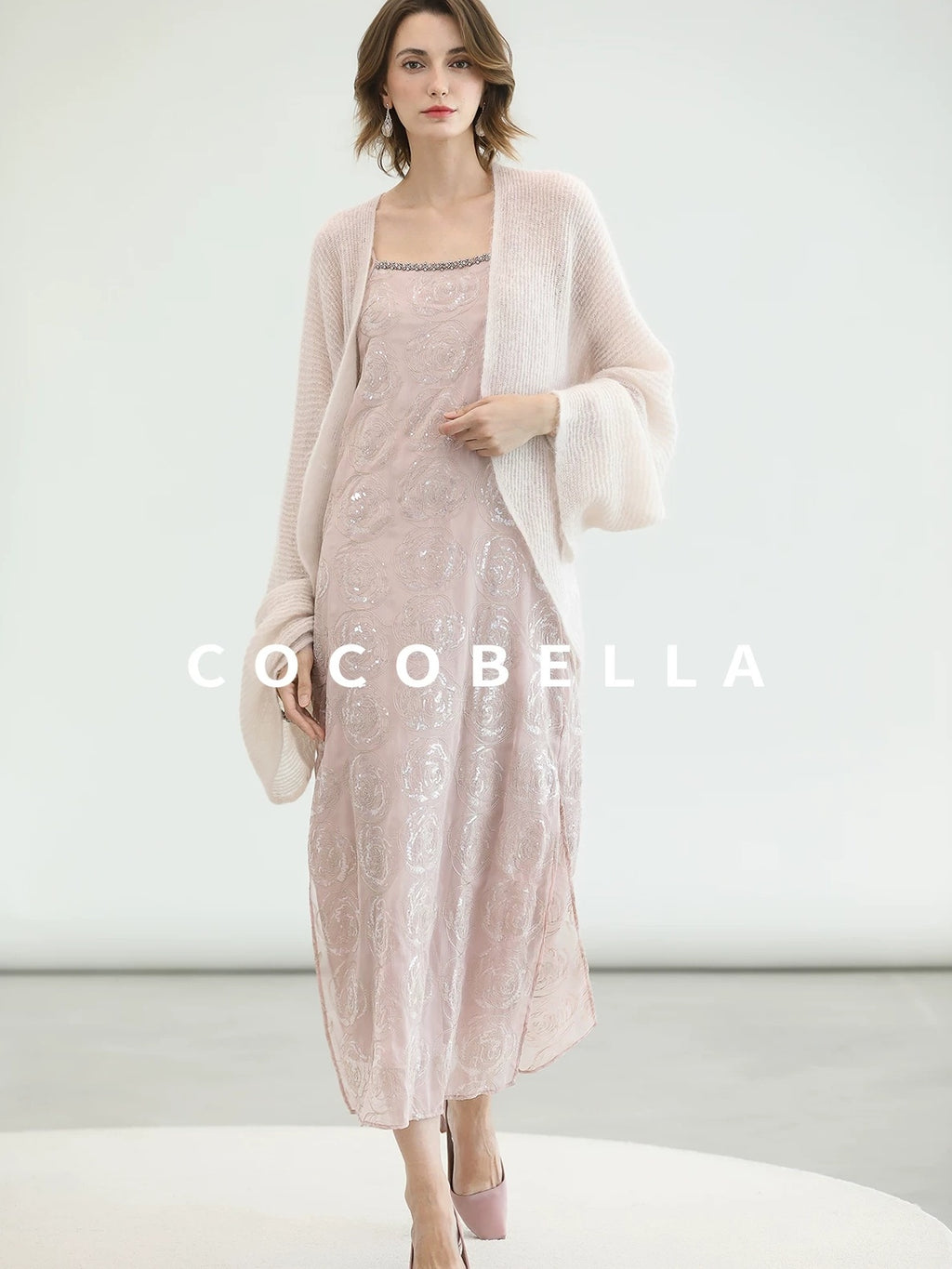 COCOBELLA Ultra Soft Mohair Wool Blend Loose Shawl Batwing Cardigan Womens Street Sweater