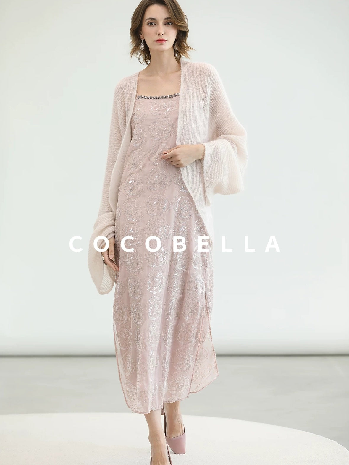 COCOBELLA Ultra Soft Mohair Wool Blend Loose Shawl Batwing Cardigan Womens Street Sweater