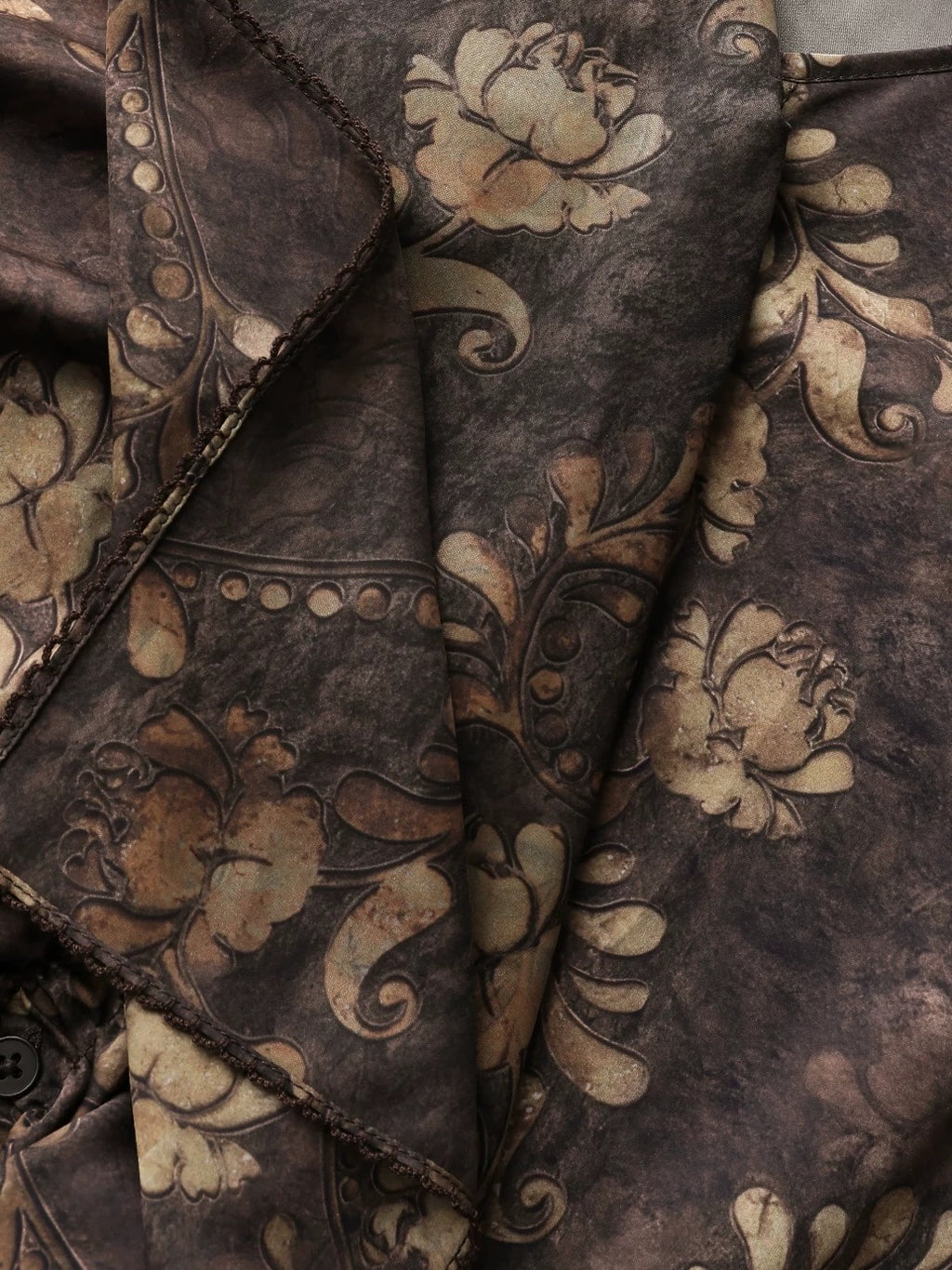 COCOBELLA Uv Protection Elegant Loose Ruffle Asymmetric Long Sleeve Printed Shirts