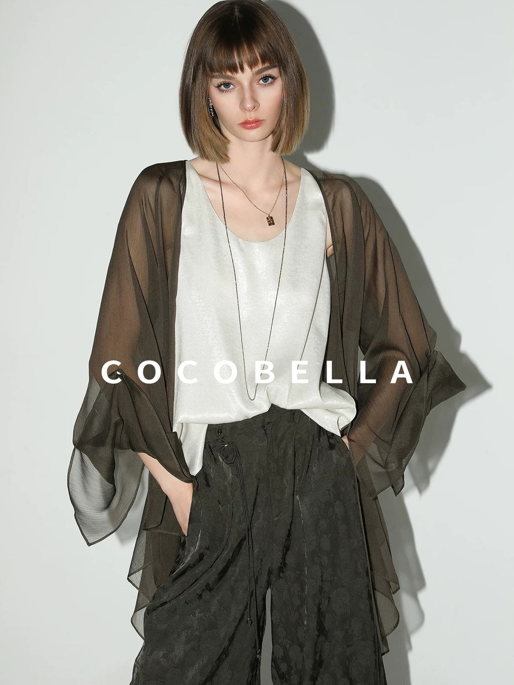 COCOBELLA Versatile Loose U Neck Racerback Polyester Tank For Women Casual Everyday Tops