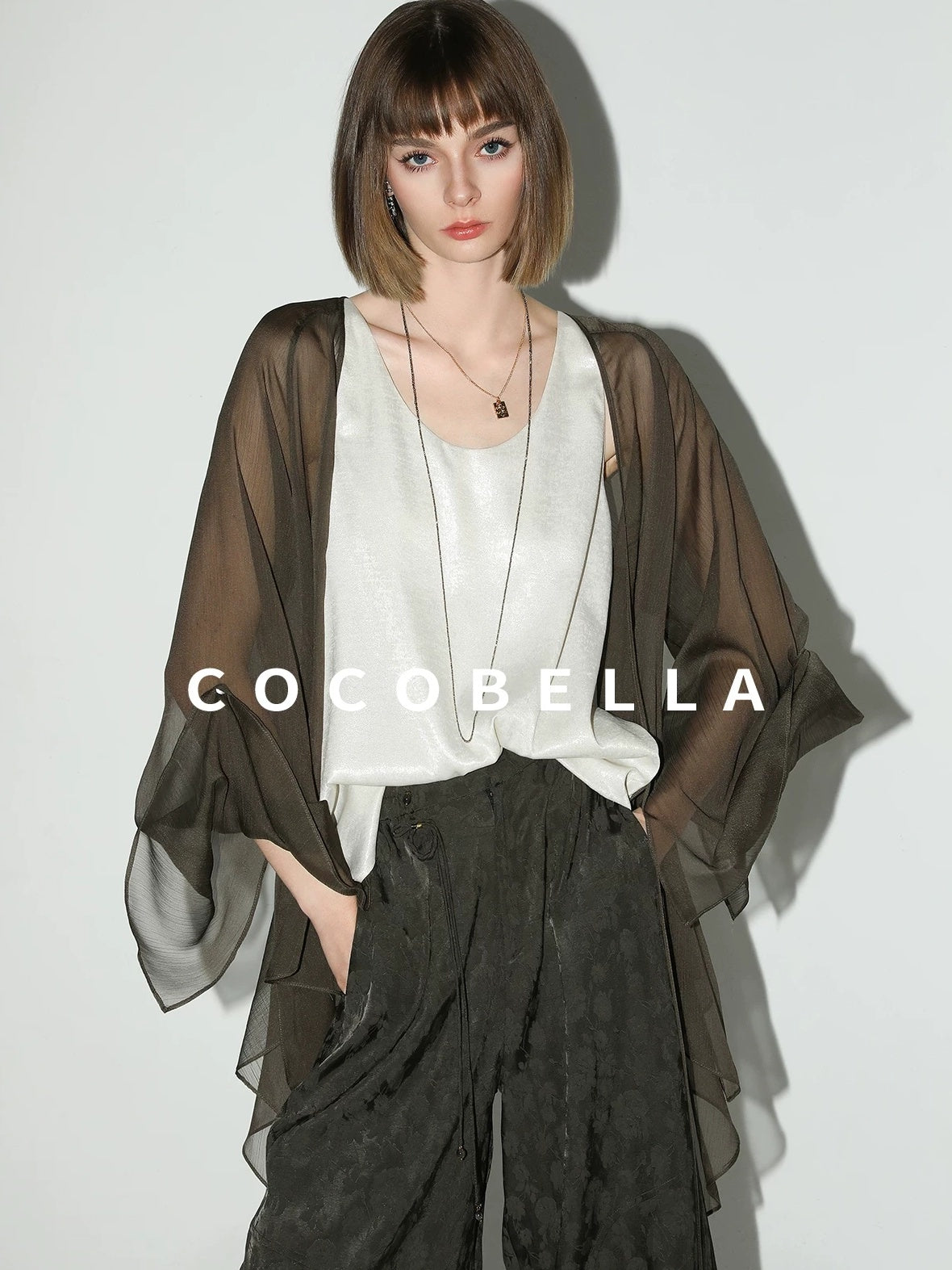 COCOBELLA Versatile Loose U Neck Racerback Polyester Tank For Women Casual Everyday Tops