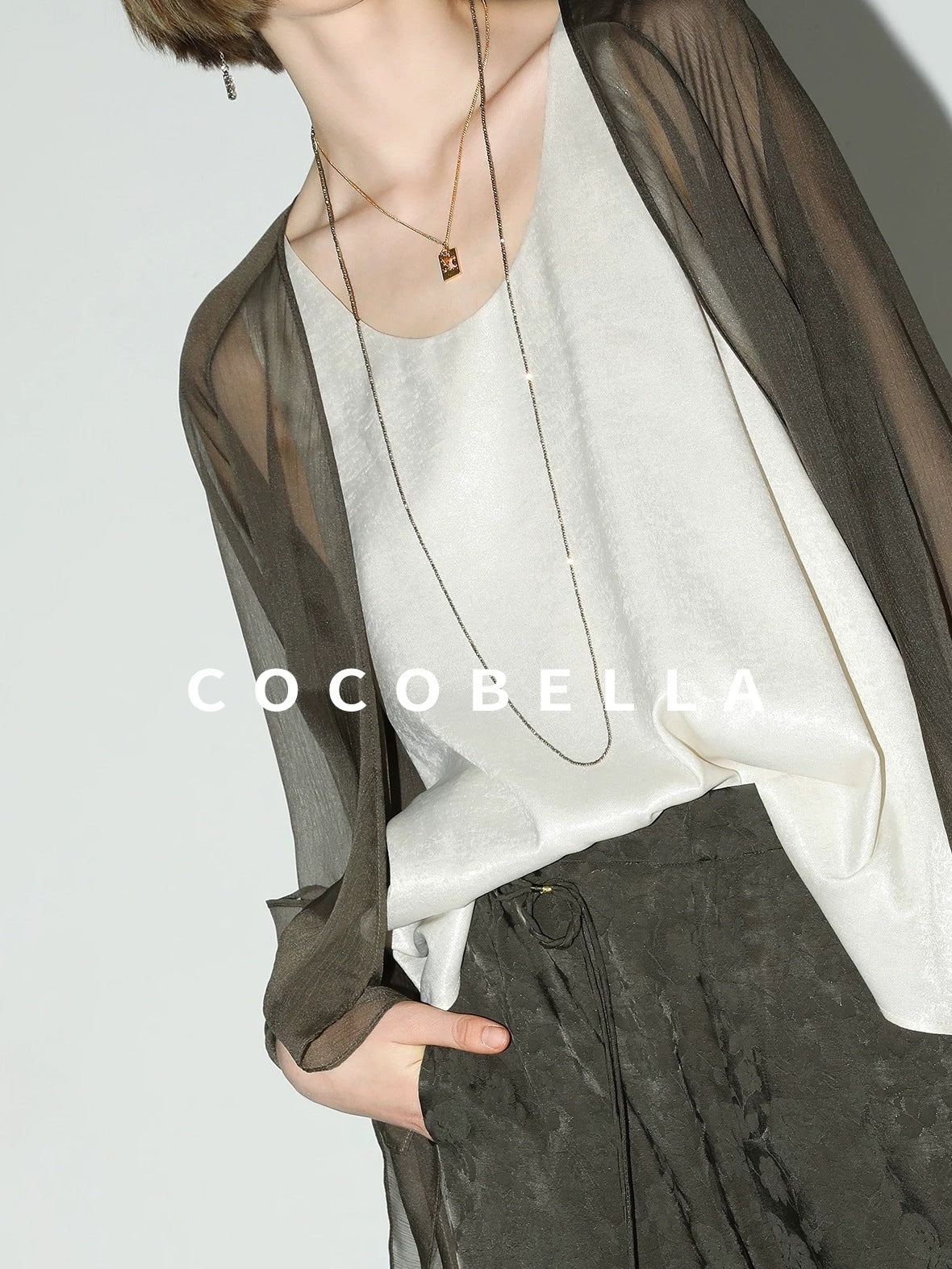 COCOBELLA Versatile Loose U Neck Racerback Polyester Tank For Women Casual Everyday Tops